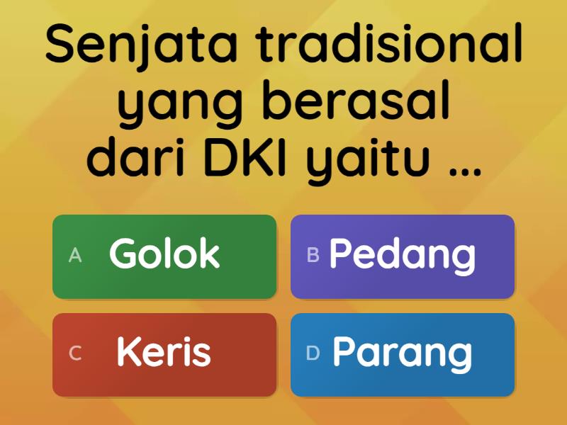 Keragaman Budaya Di Indonesia - Quiz