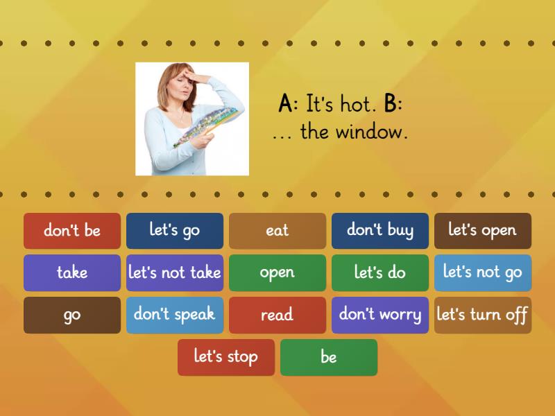 English File Elementary 2c Imperatives - Find the match