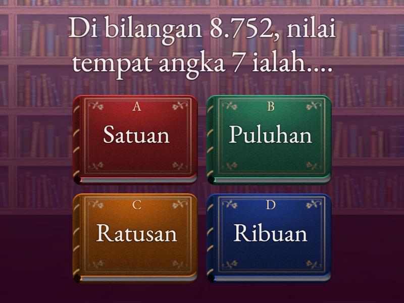 Kelas 3 Bilangan Cacah - Quiz