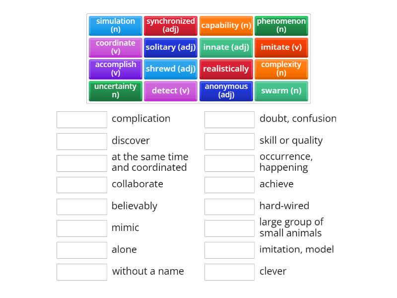 ESL 19B Pathways Unit 5 Flashcards - Match up