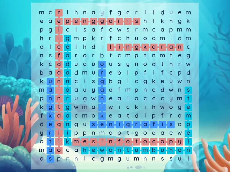 SENI RUPA - Wordsearch