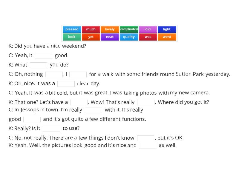 Outcomes Pre-intermediate Unit 2 Listening - Complete the sentence