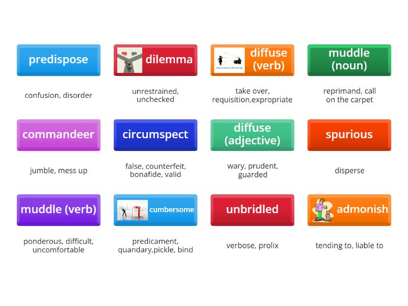 Sadlier Level D Unit 1: SYNONYMS - Match up