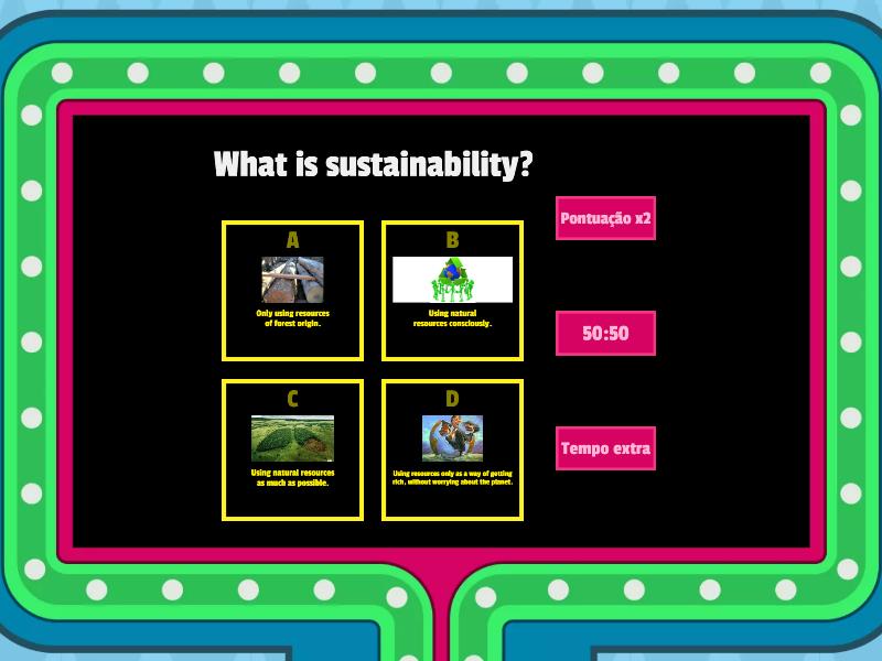 Sustainability gameshow quiz