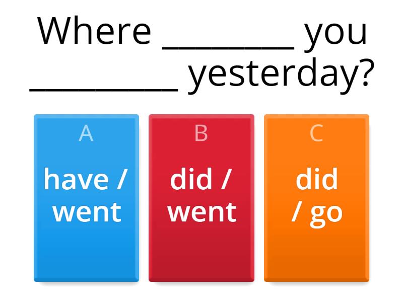 Present perfect or past simple - Quiz