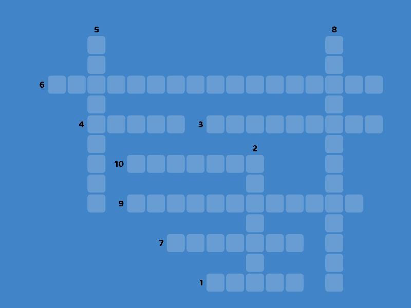 Natural Disasters - Crossword