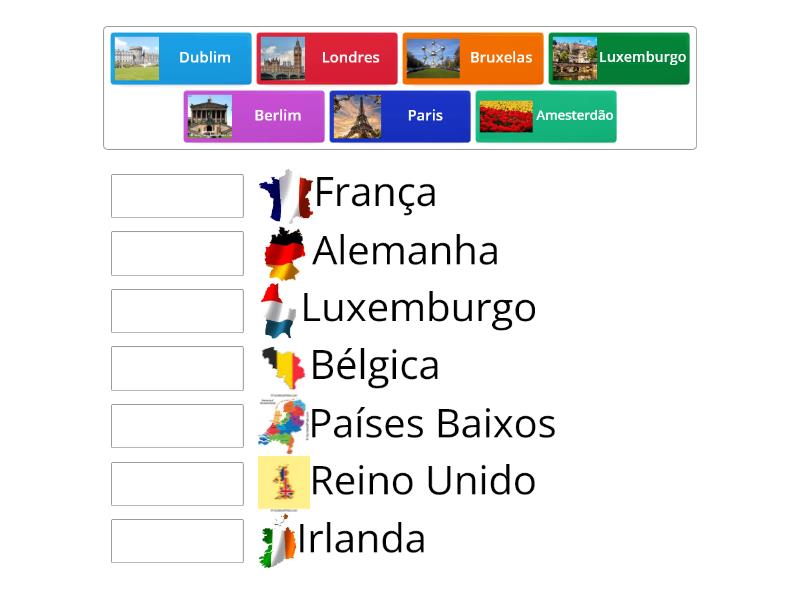 Países E Capitais Da Europa Ocidental Associação 2940