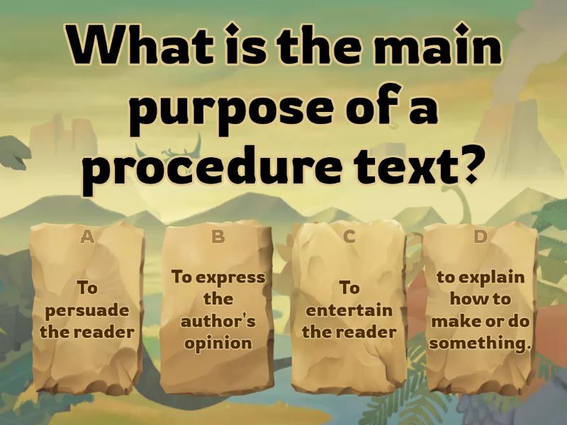 Procedure Text - Quiz
