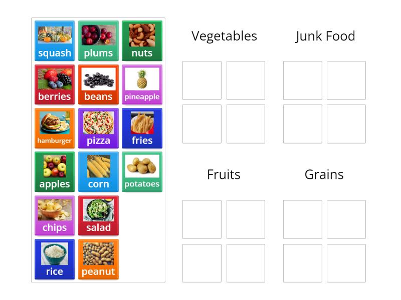 Food Groups - Group sort