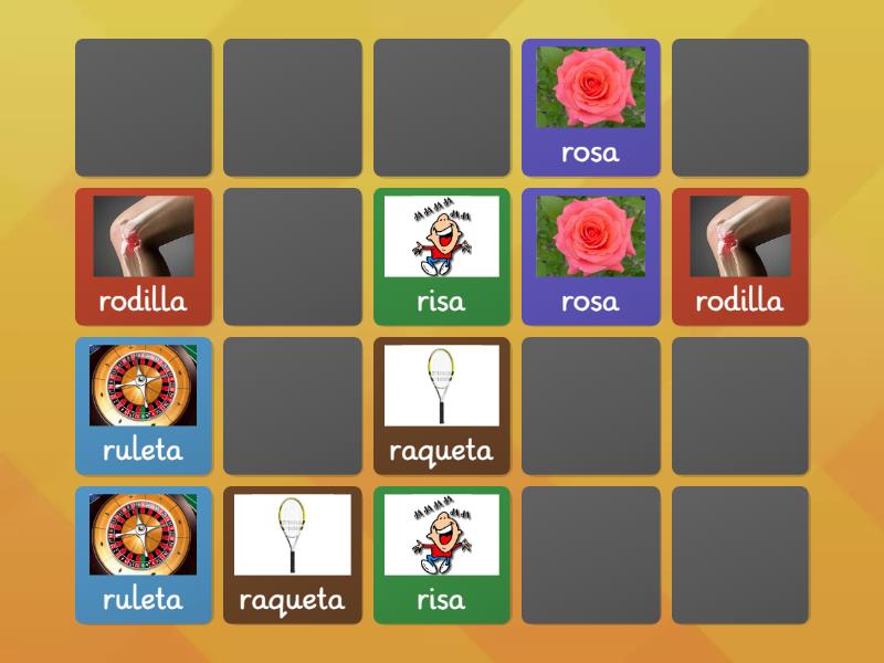 fonema rr inicial - Matching pairs
