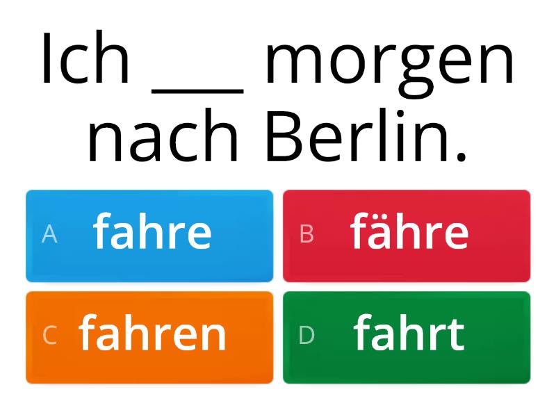 Fahren - Quiz