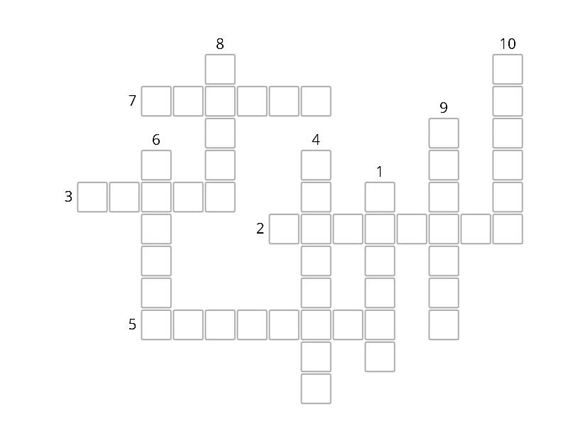 Animals unit 7. Go Getter 1 crossword.