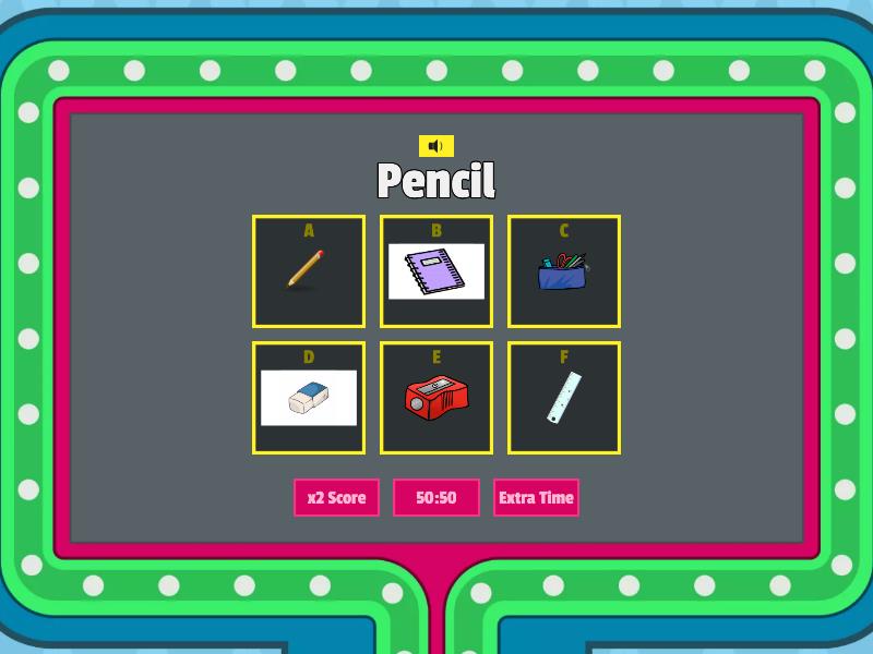 School Objects - Gameshow quiz