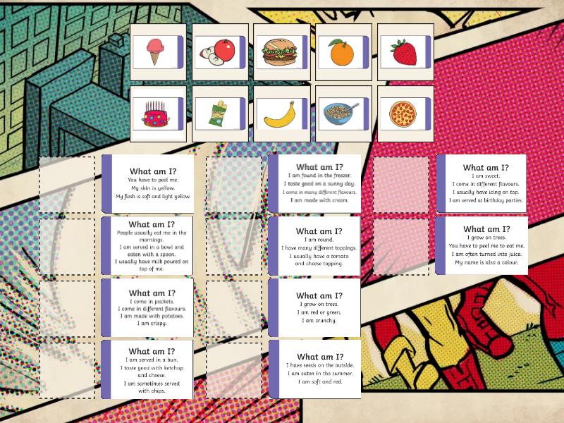 food riddles - Match up