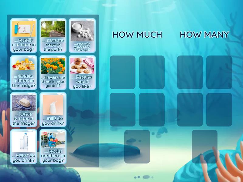 how much how many - Group sort