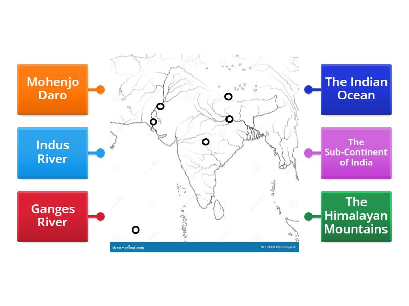 Britton - Map of India - Labelled diagram