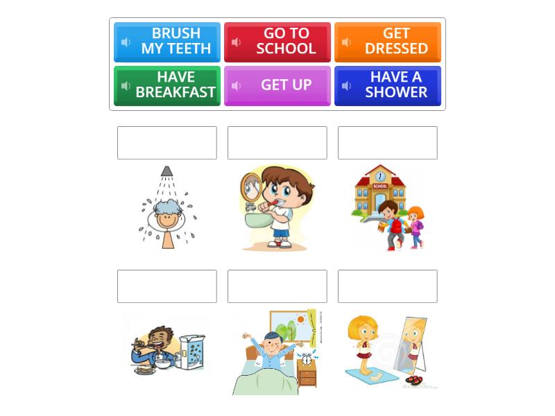 MORNING ROUTINE - Match up