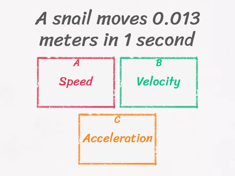 Speed, Velocity, Acceleration! Quiz