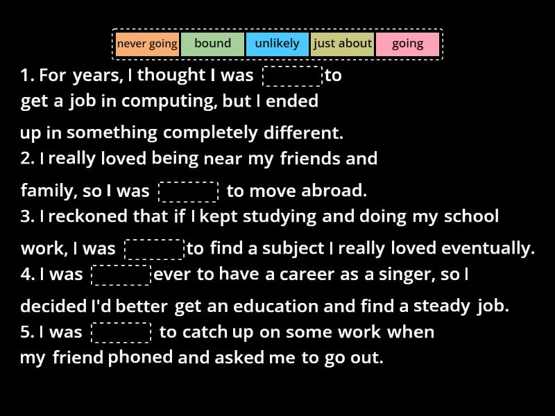 Future in the past (PEP 08 Unit 12 Lesson 2) Complete the sentence