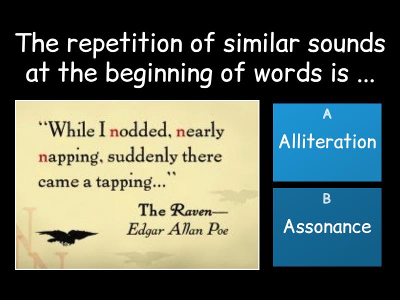 Alliteration vs Assonance - Quiz