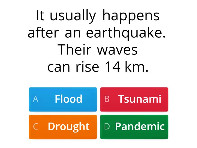 Natural Disasters - Quiz