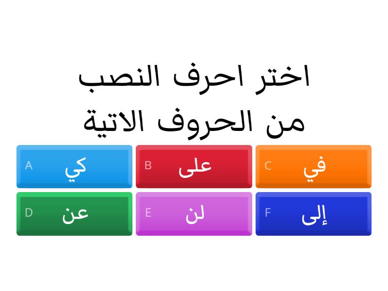 فعل المضارع المنصوب - Quiz