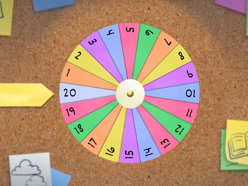 Numeros del 1 al 20 - RULETA CON SONIDO - Rueda aleatoria