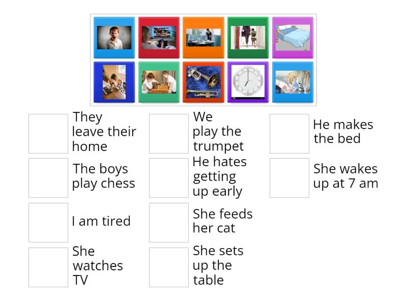 Revision Verbs - Une las parejas