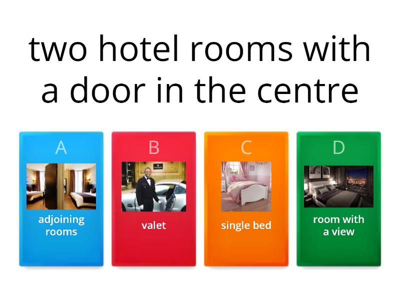 hotel vocabulary wordwall