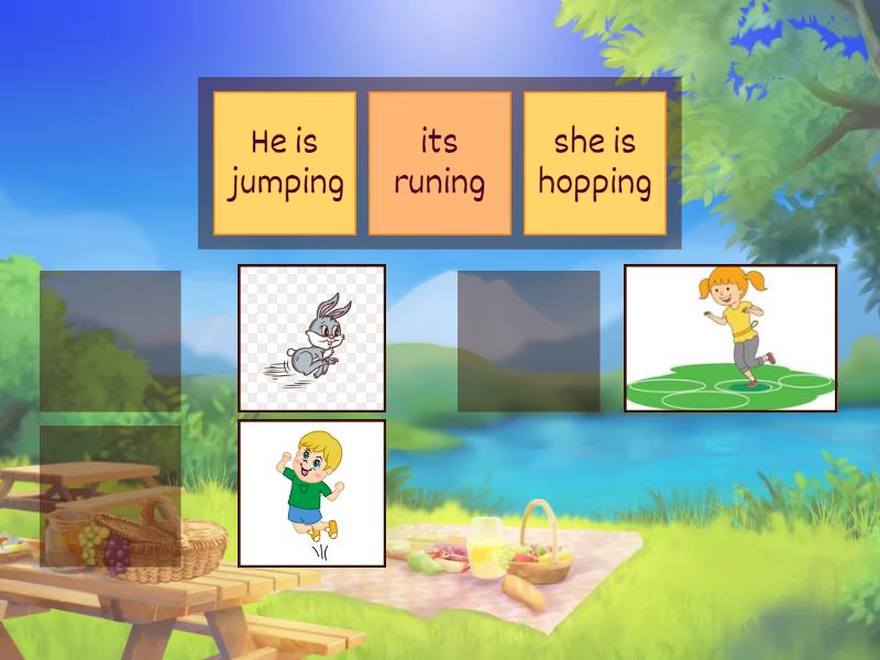 match phrases with pictures - Match up