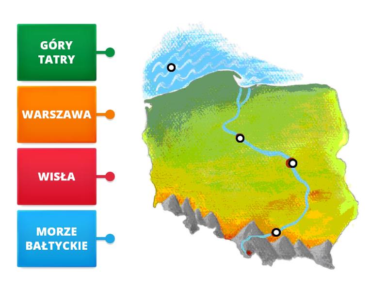 Mapa Polski Rysunek Z Opisami