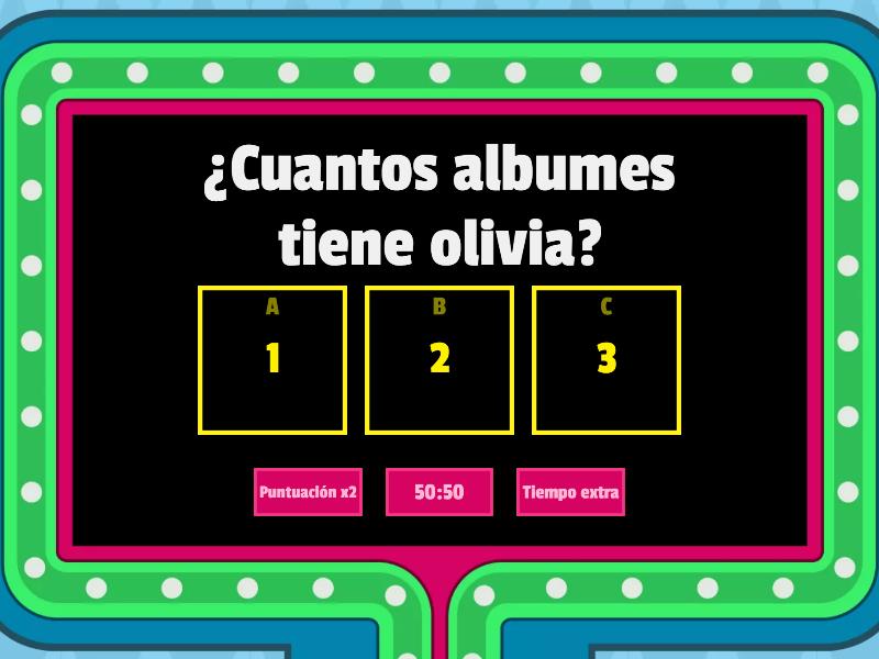 Olivia Rodrigo Test Gameshow Quiz