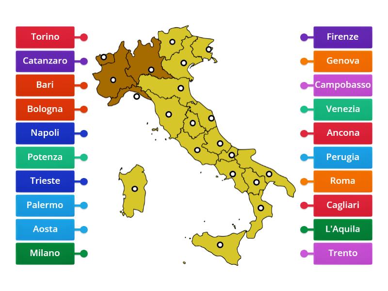 Italia Capoluoghi Immagini Con Bollini 6882