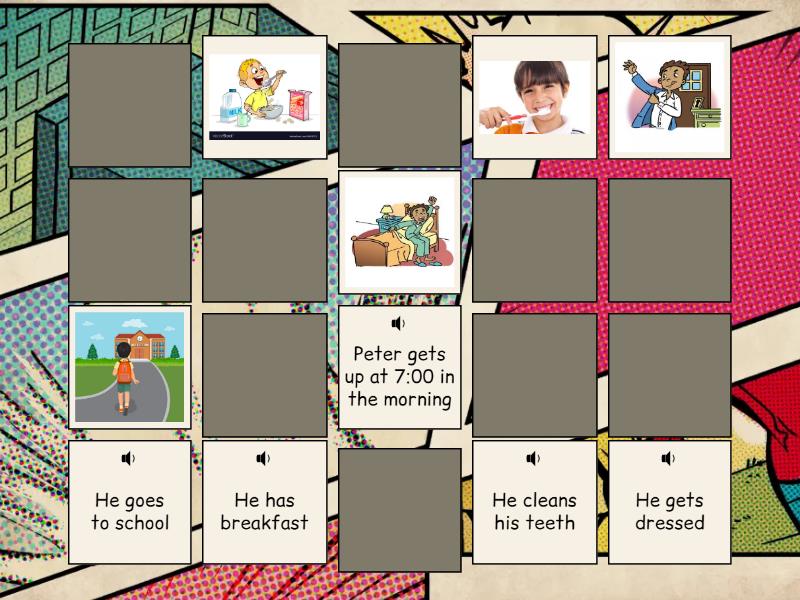 Unit 5. Daily routines 1. Identifica las rutinas diarias de Peter ...