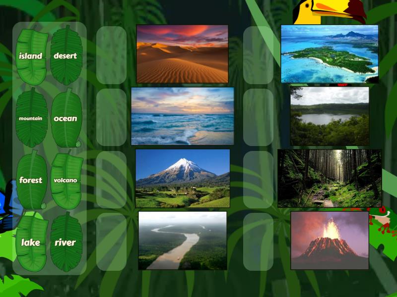 Identifying natural places - Match up