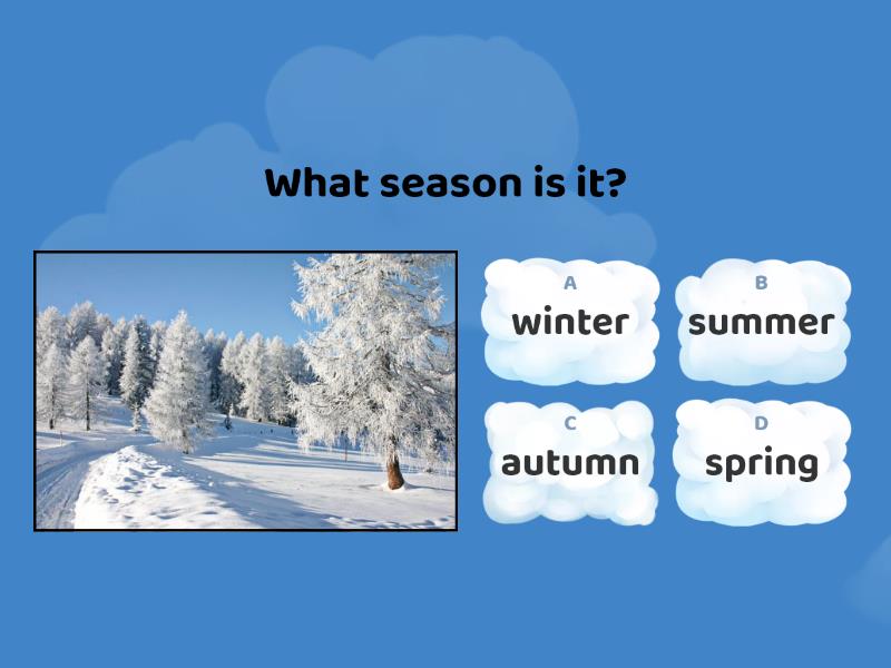 Seasons Song. Seasons in French. Seasons in English.