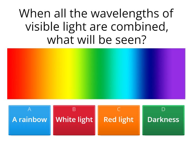 VISIBLE LIGHT Quiz