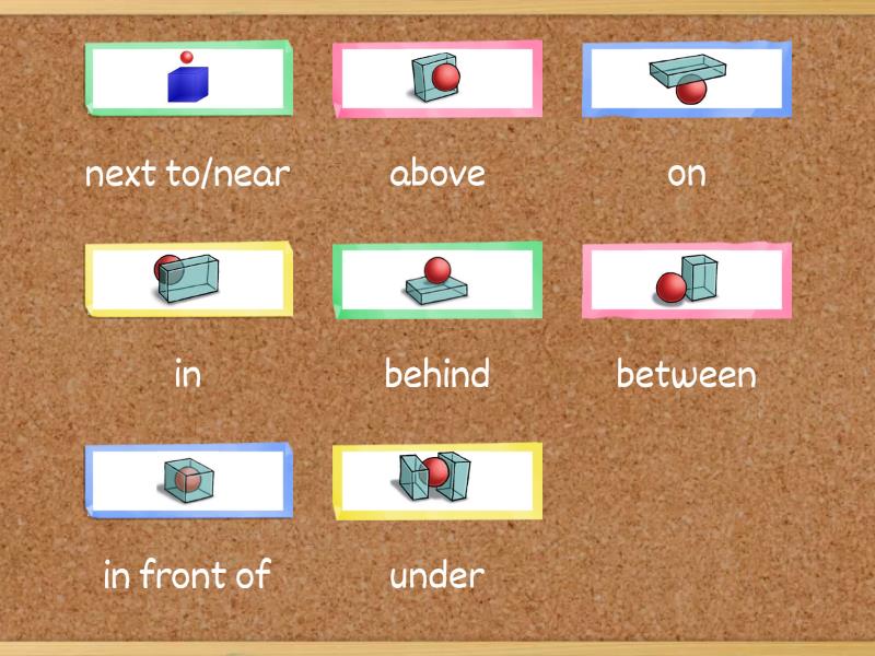 Prepositions of Place - Unscramble