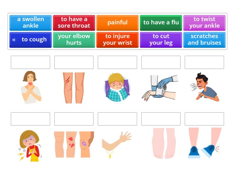 Injuries and health problems - Match up
