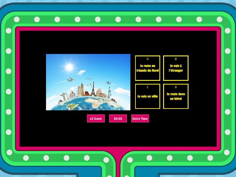 Les Vacances Introduction - Gameshow Quiz