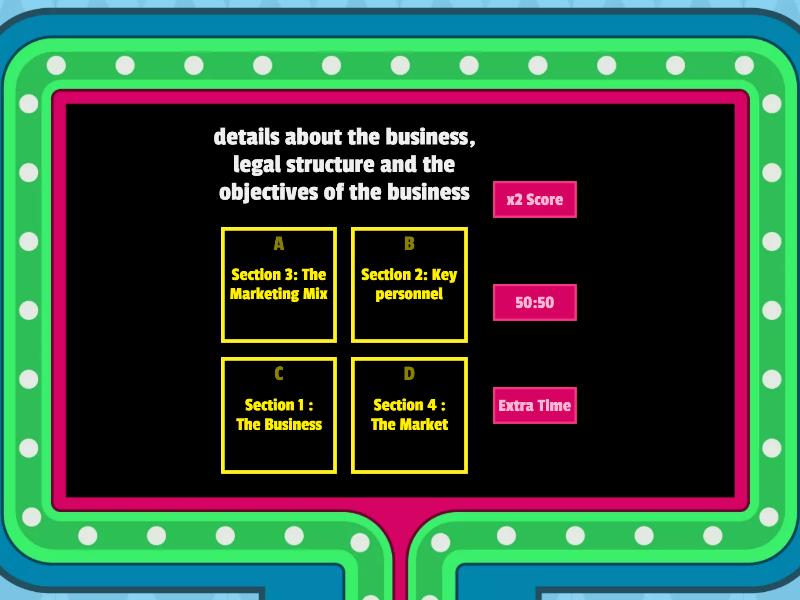 what are 3 headings in a business plan