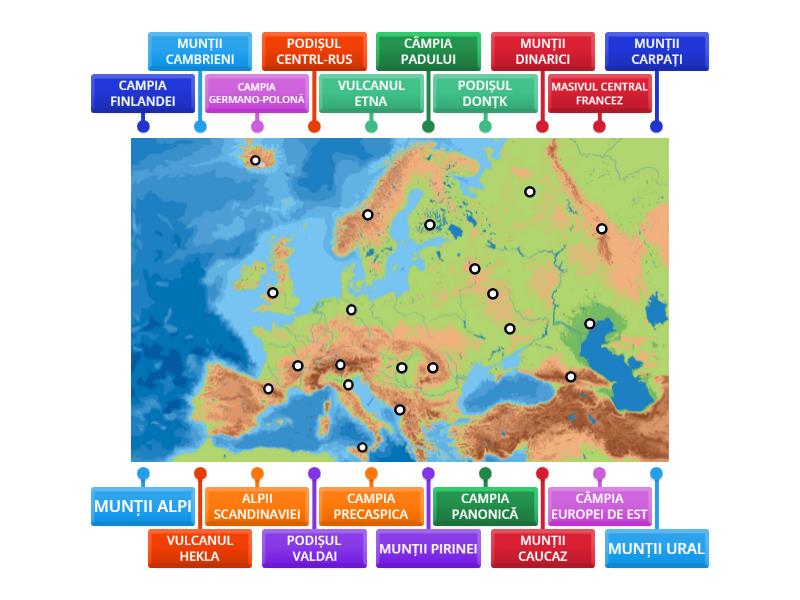 RELIEFUL EUROPEI - Labelled diagram