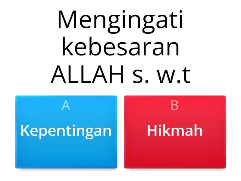 Kepentingan Dah Hikmah Solat Sunat Hari Raya - Quiz