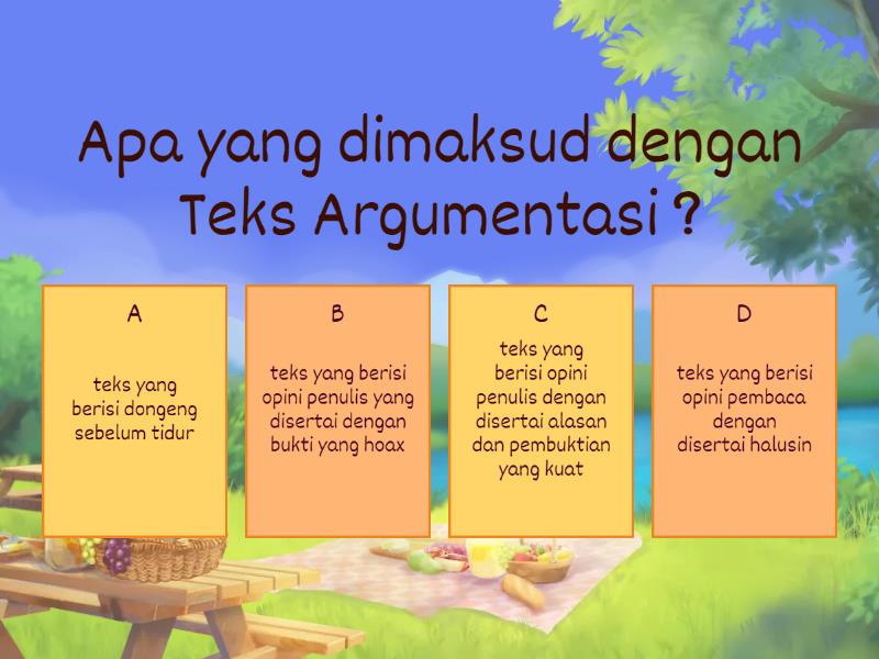 Teks Argumentasi - Quiz