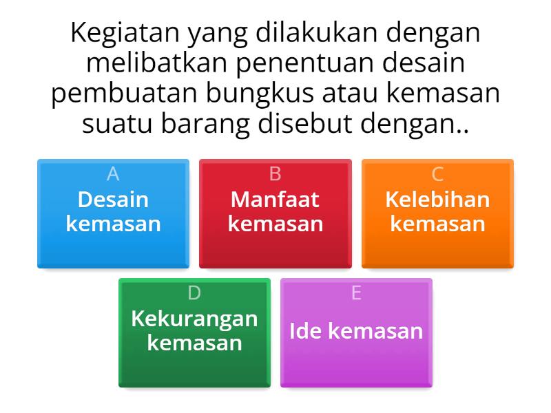 DESAIN KEMASAN PRODUK - Quiz