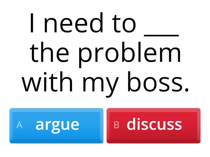 Verbs often confused - Quiz