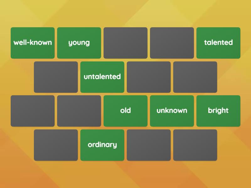 Spotlight. Unit 7. 7c. Adjectives - antonyms - Matching pairs