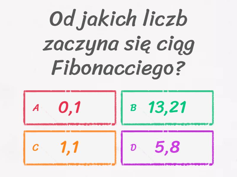 Sprawdzian Wiadomości Z Liczb Całkowitych rodzaje liczb - Quiz