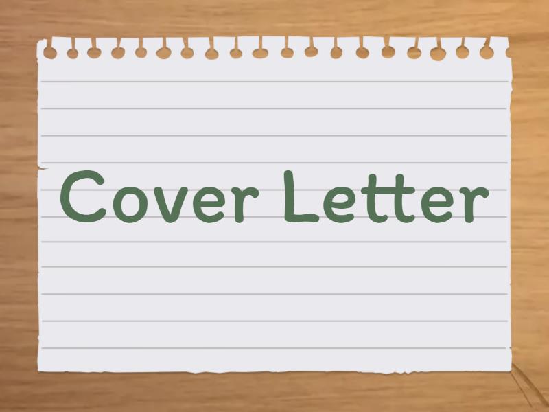 cover letter vocabulary pdf