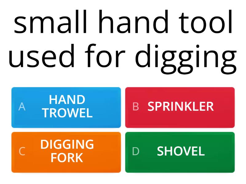 GARDEN TOOLS Quiz